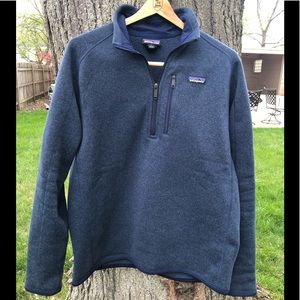 Patagonia Men's Crewneck Sweater - Navy Blue